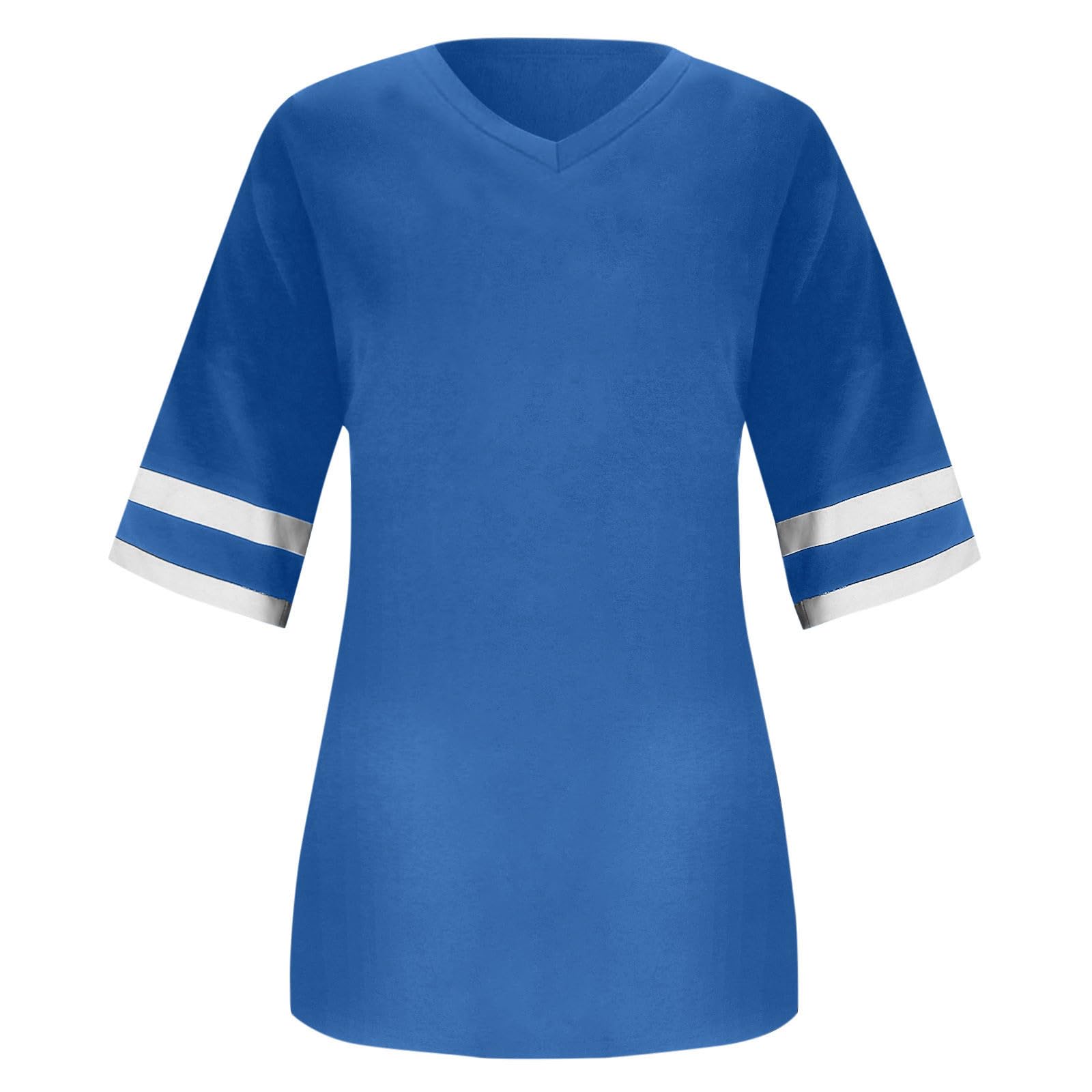 Camiseta de dormir, camiseta rosa para mujer, parte superior púrpura, camiseta roja a rayas de fútbol, blusa larga para verano, adolescentes, para hombre, rayas blancas, azul, algodón naranja, deporte