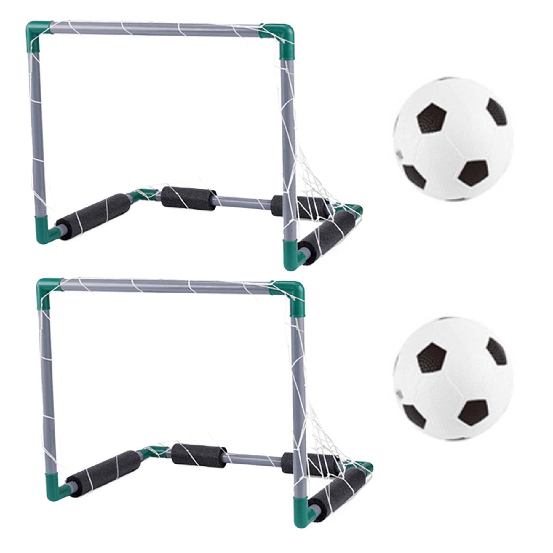 Giochi in piscina con 2 palline, 2 porte da calcio galleggianti per piscina, porta da calcio per bambini 18, 5x14, 4x14, 4", rete da in plastica per estiva.