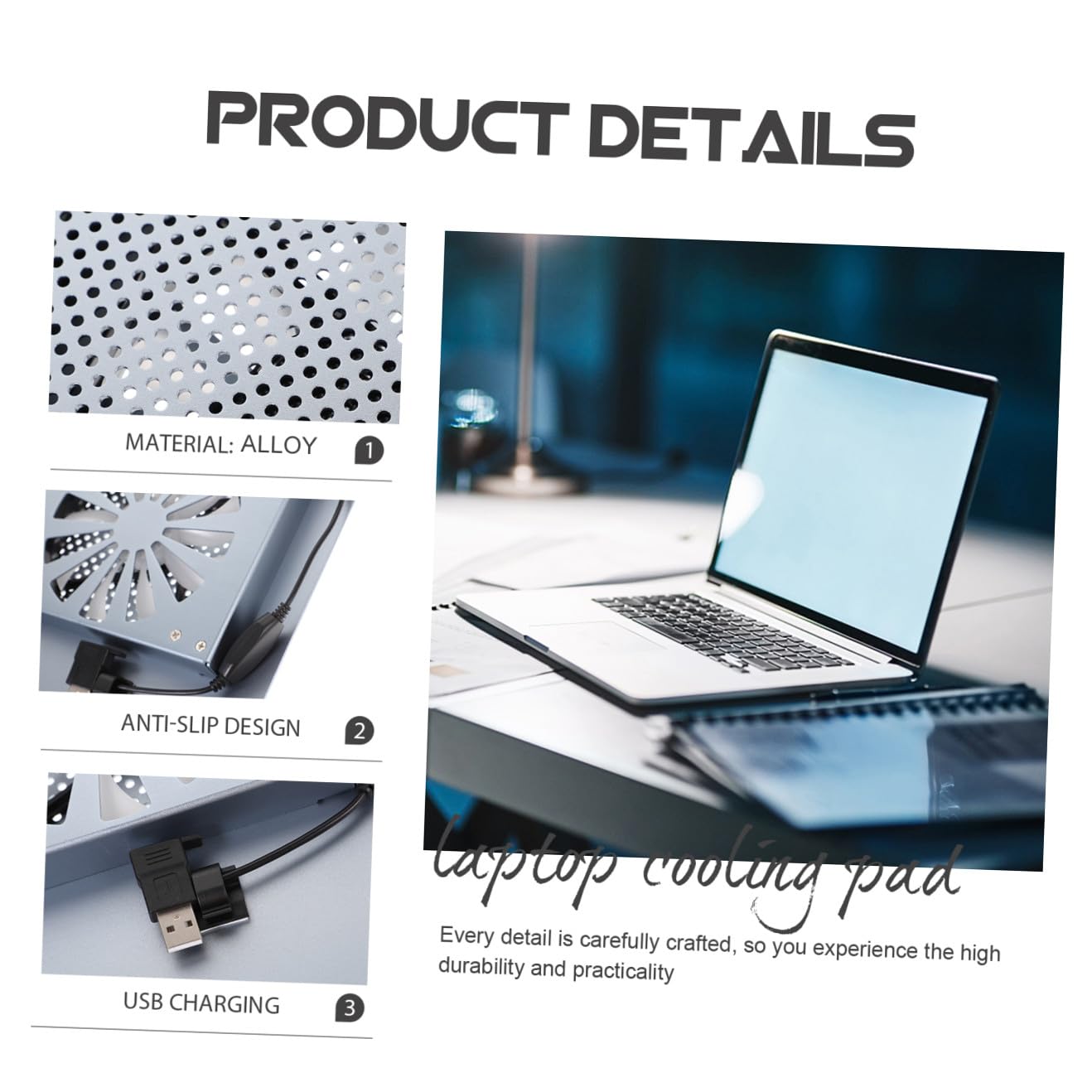 Refroidisseur D'ordinateur Portable pour 17, 3 Pouces