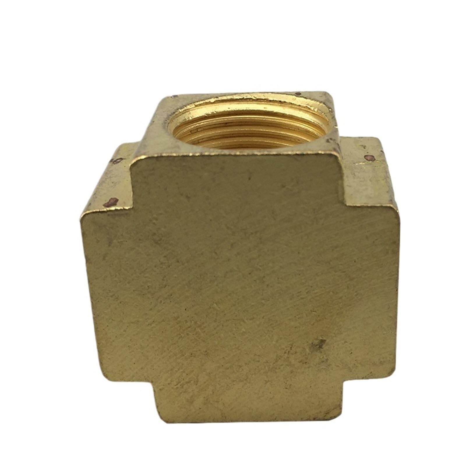 Conector de cobre tornillo interno cuatro vías 2 puntos 4 dientes 3 cables cuadrados 1 punto G1/8/4/2 tubería de agua 1 Uds(Internalscrewfour-way04)