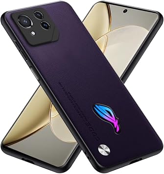 RankOne Case Compatible with ASUS ROG Phone 8 / ROG Phone 8 Pro 6.78 inches Shockproof Silicone Case Mobile Phone Case - Dark Purple