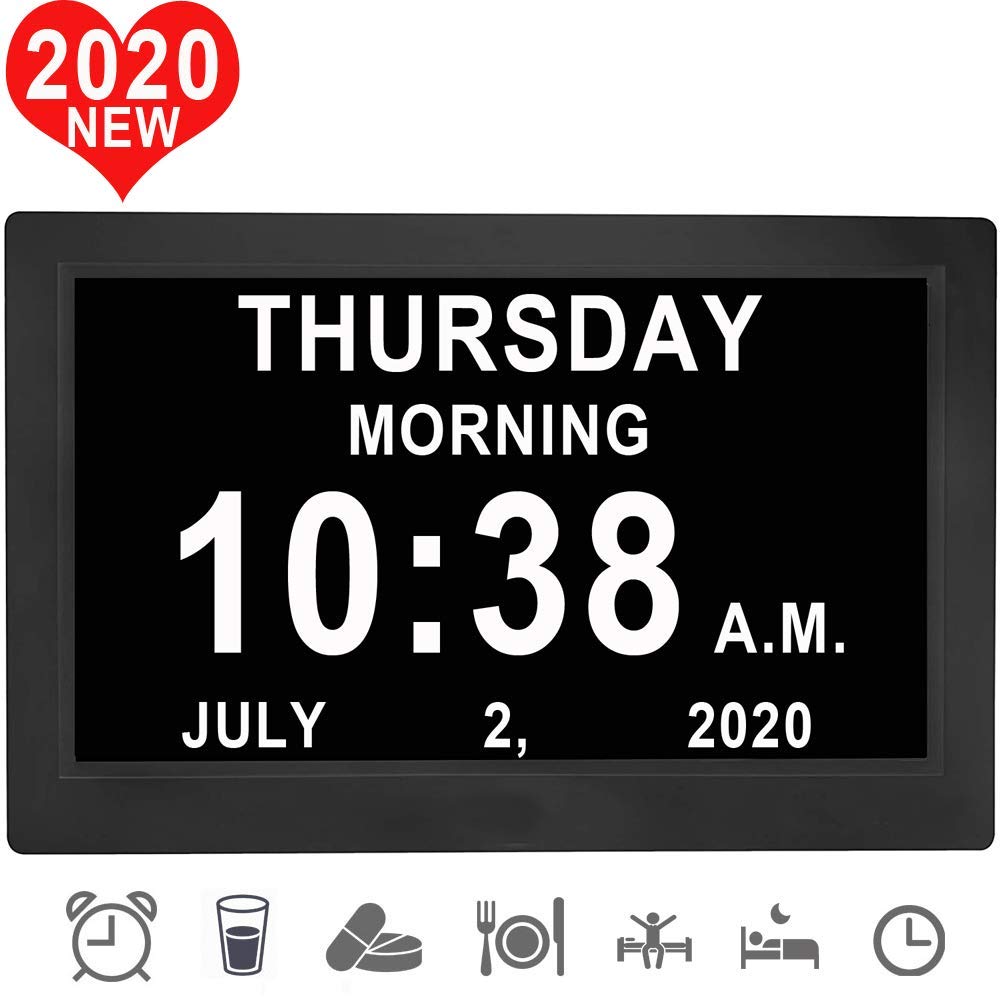Buy 2022 Newest 16 Alarms Dementia Clock, Day Clock w/ Remote Control
