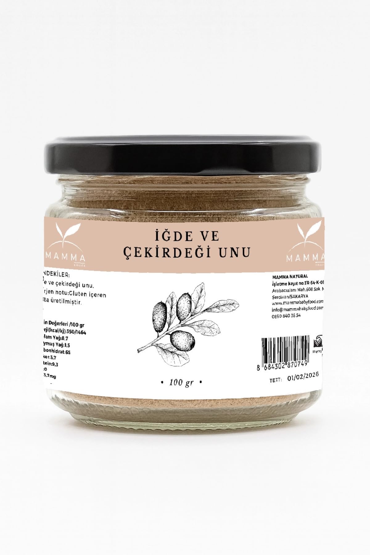 Mamma Emada İğde ve İğde Çekirdeği Unu 100 gr