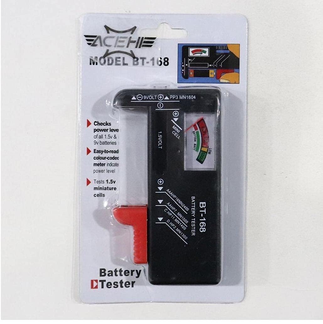 Tester per batterie analogiche BT-168 1.5V 9V C D