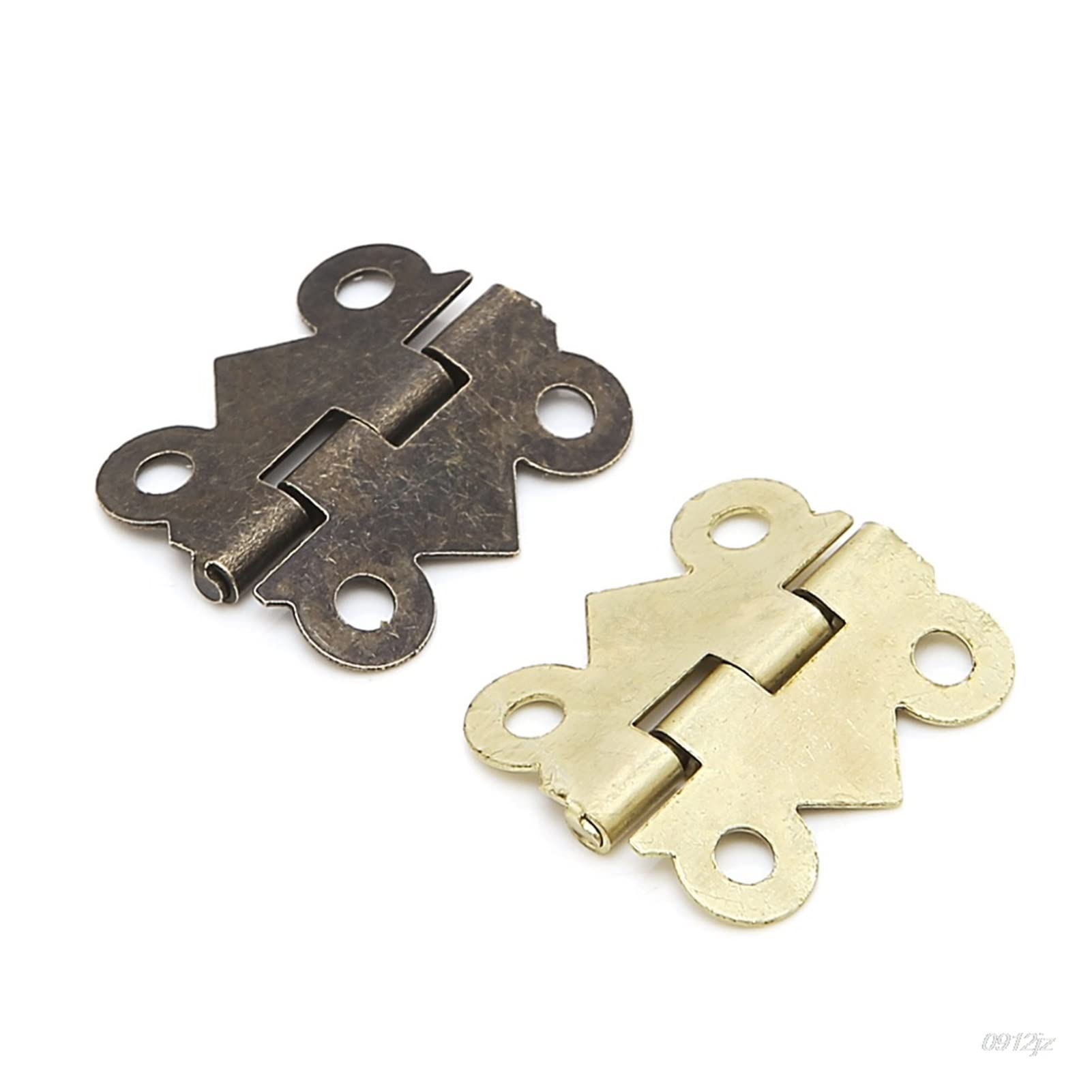 Nvsfzgiyg Bronze Pivot Hinge Mini Door Cabinet Drawer Jewellery Box Furniture 20Mm X17mm Hardware Hinges 10X Set(Bronze)