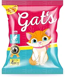 Areia Sanitária Antiodor Tira Cheiro Gat's Para Gatos Tradicional 100% Natural (4 Kg)