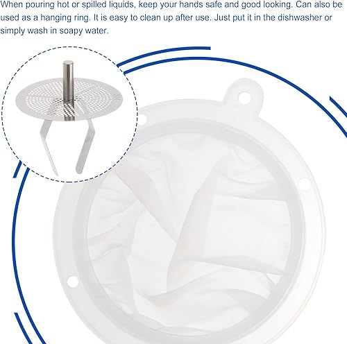 Miniatura 7 de DOITOOL 1 Unidades de embudo de acero inoxidable Colador de metal Mini embudos de metal embudo de aceite embudo de cocina embudo de vino de acero