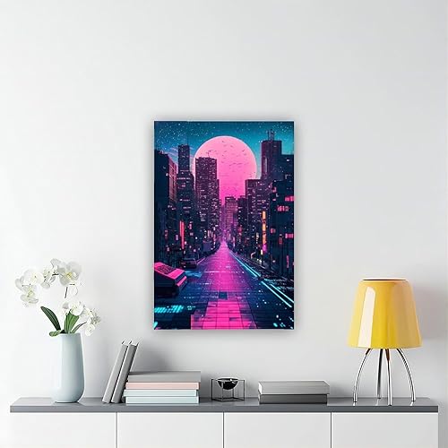 Miniatura 6 de Neon Vaporwave Aesthetic Poster  80s Retro Futuristic Wall Art for Bedroom Poster Print Decorative Painting Canvas Wall Art Living Room Posters