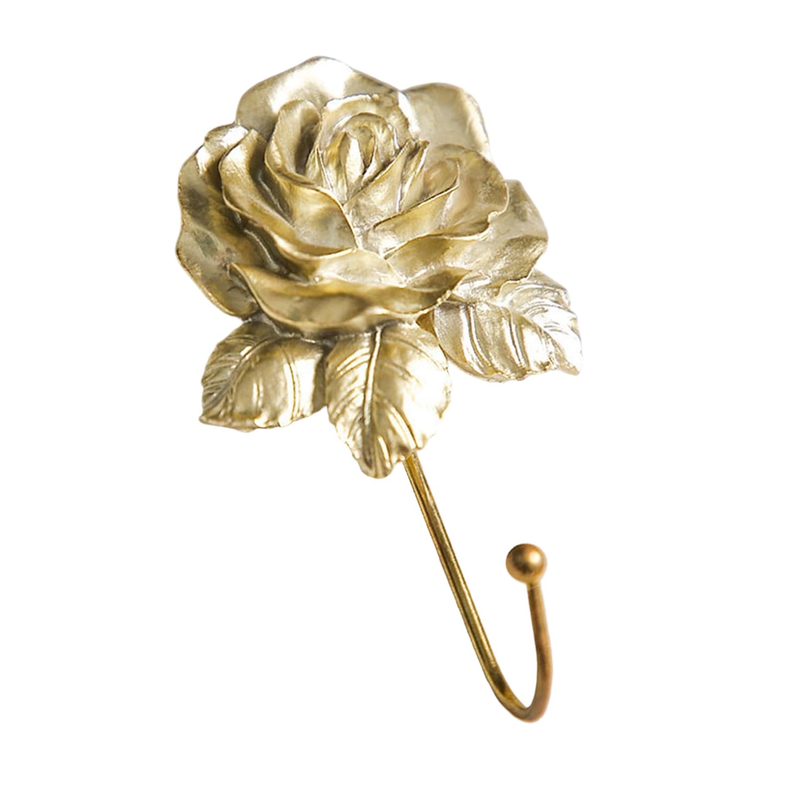 Kaeltsyn Gold Unique Resin Heart Hook Decoration With Colorful Roses For Adding Charm To Any Room Elegant Entryway Decoration