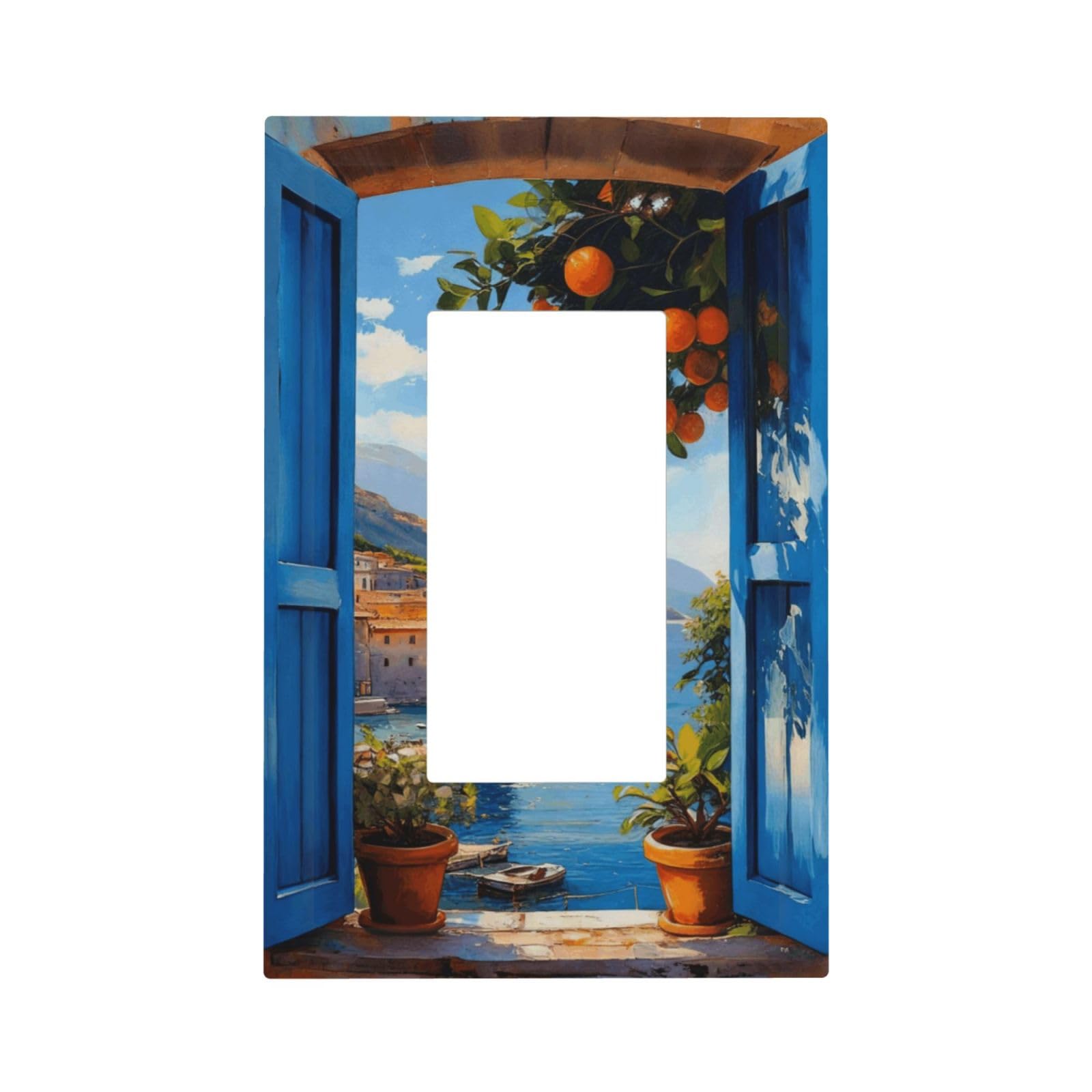 Cubiertas decorativas para interruptores de luz estilo ventana en salón