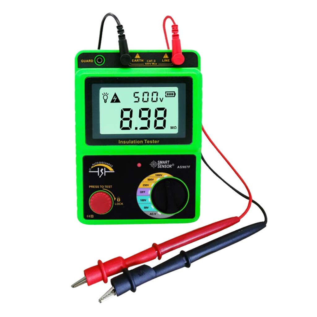 Misuratore di resistenza digitale 1000V, con display LCD