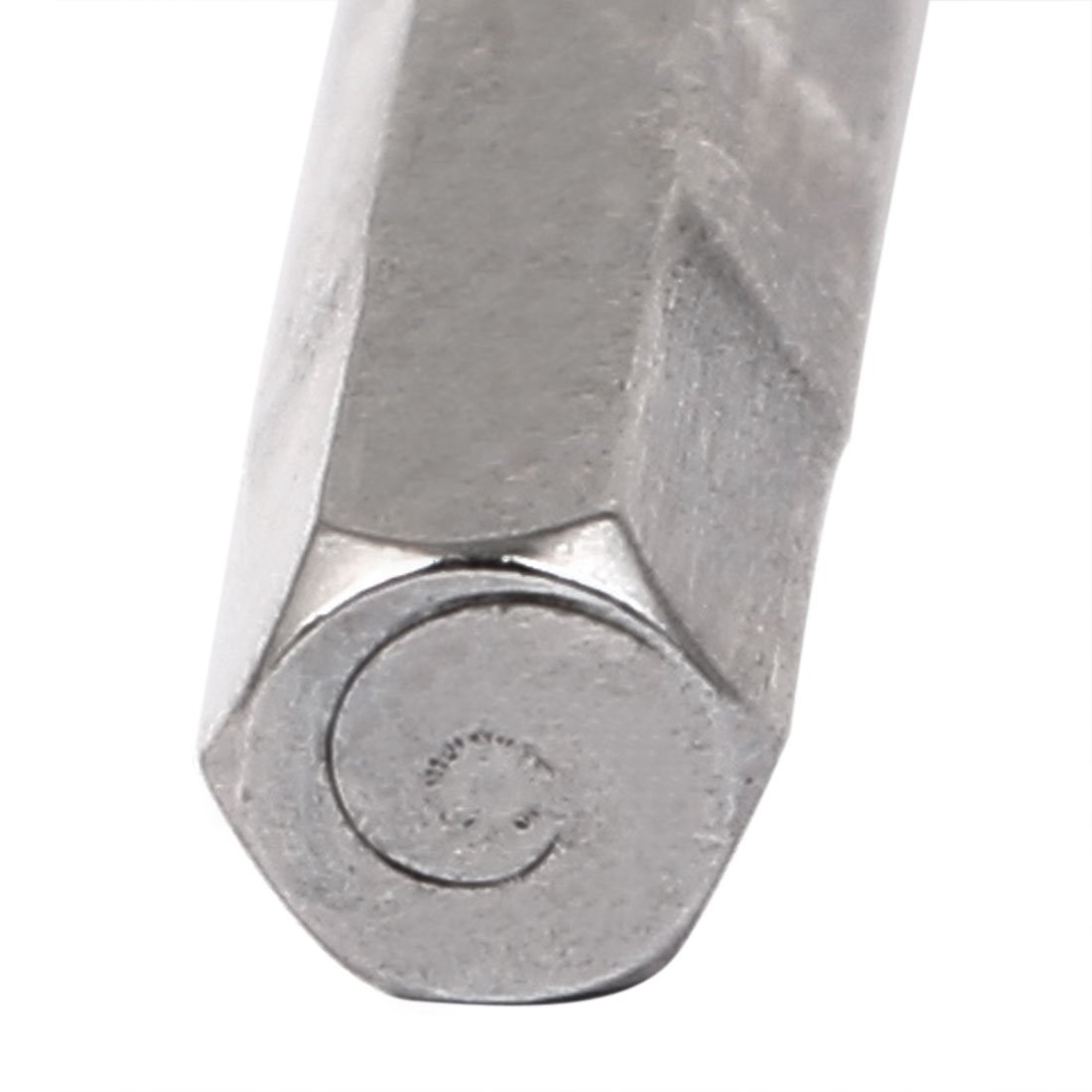 Sourcingmap 100mm Long 1/4" Hex Shank 6mm Hexagonal Tip Magnetic Hexagon Screwdriver Bit, H6 x 100mm - Image 2