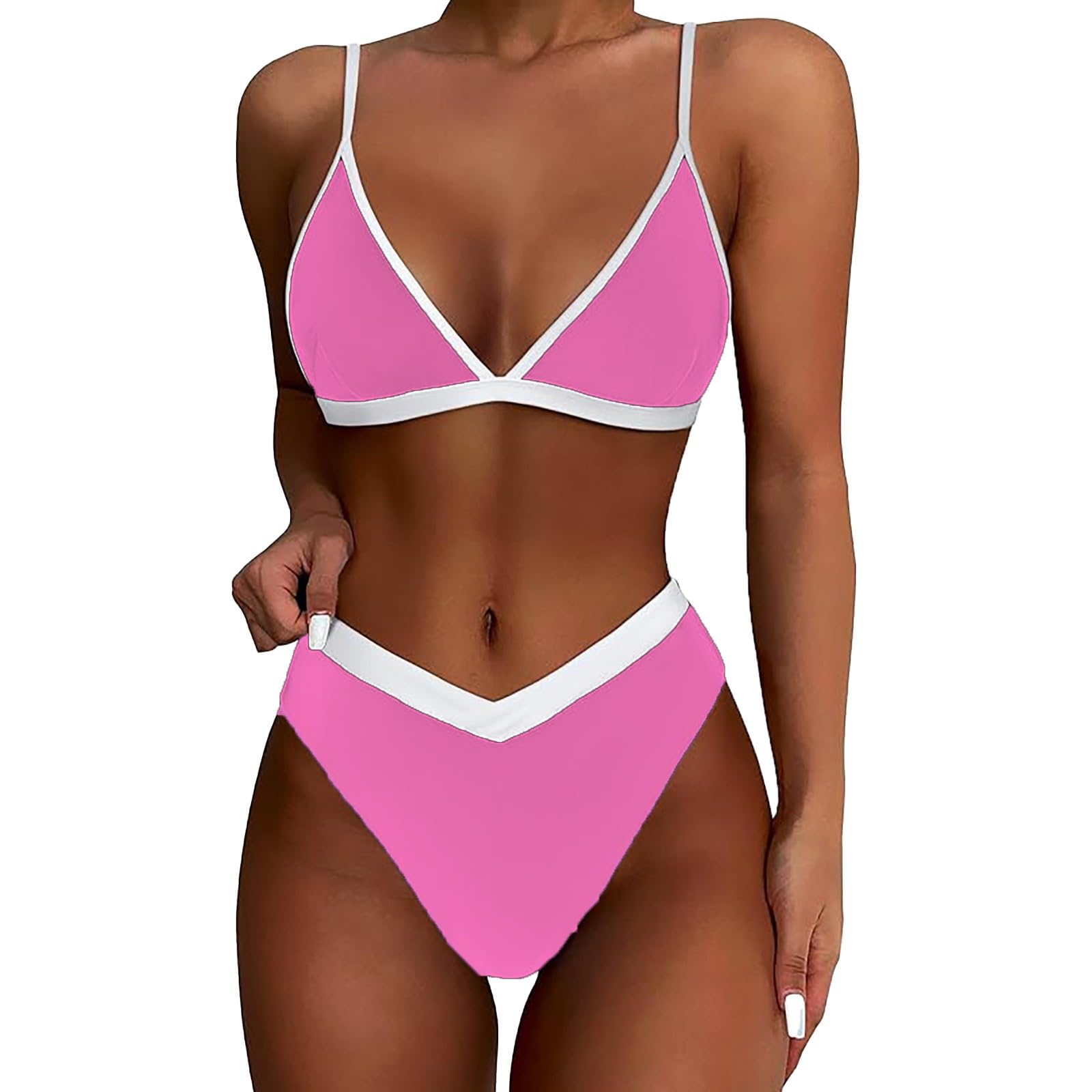 Bikini sexy high waisted résolvant le confort des maillots