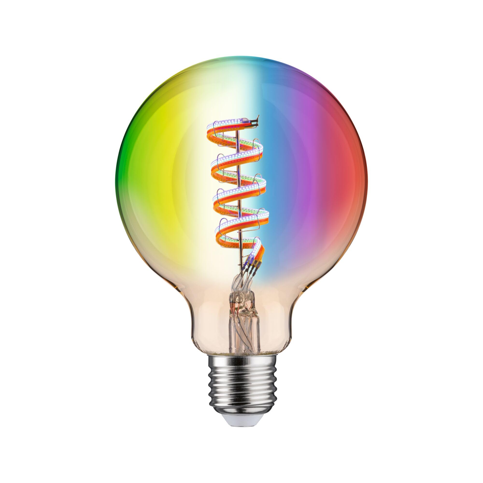 Paulmann 29160 Filament 230V Smart Home Zigbee LED Globe G95 E27 470lm 6.3W RGBW+ dimmable Gold lamp