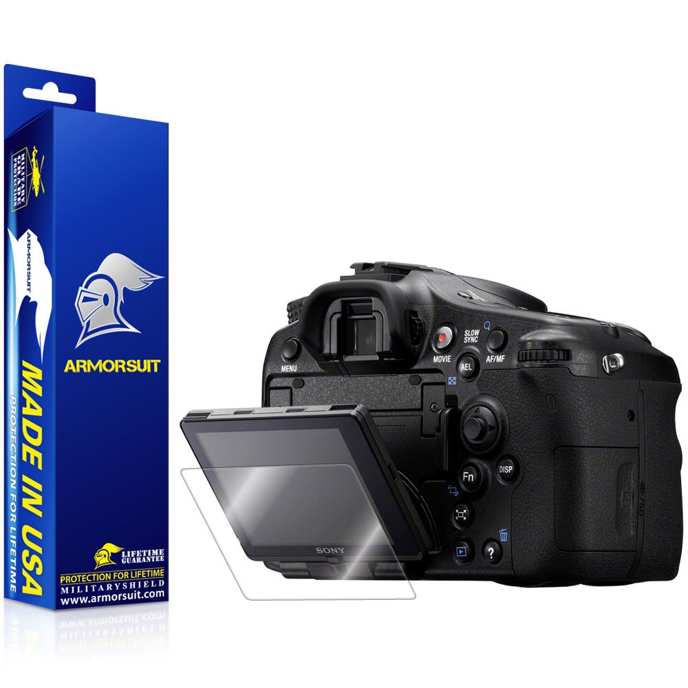 ArmorSuitSony Alpha SLT-A77 Screen Protector Full Coverage MilitaryShield Screen Protector For Sony Alpha SLT-A77 - HD Clear Anti-Bubble Film