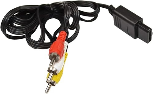 Miniatura 3 de HQRP Cable de audio y video AV compatible con Nintendo 64 sistema N64 TV consola de videojuegos multisalida RCA 35846 Gamecube