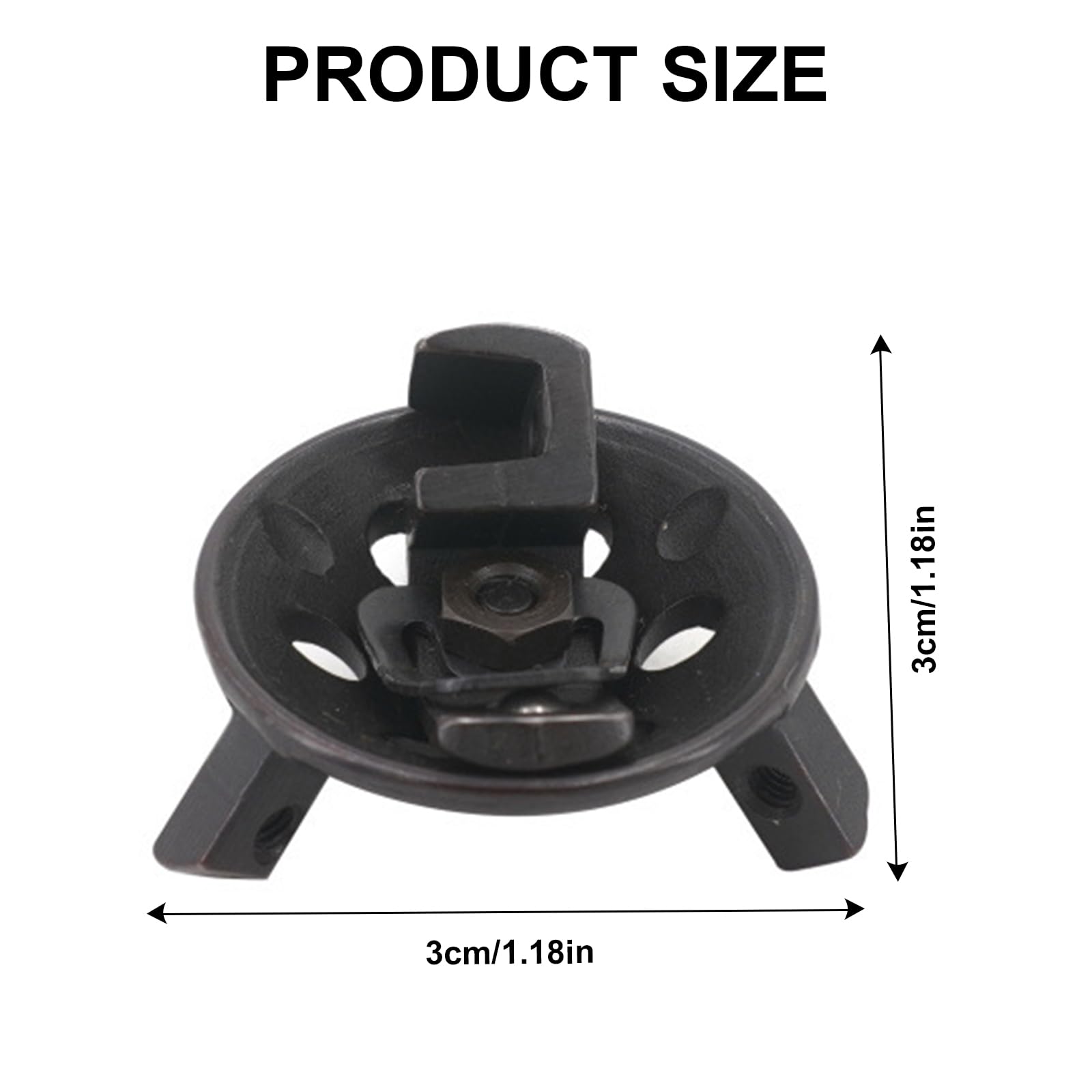 Supporto Per Piedino Rotante Macchina Da Cucire - Clip On, Girevole 360°, Metallico, Universale - Foto 3