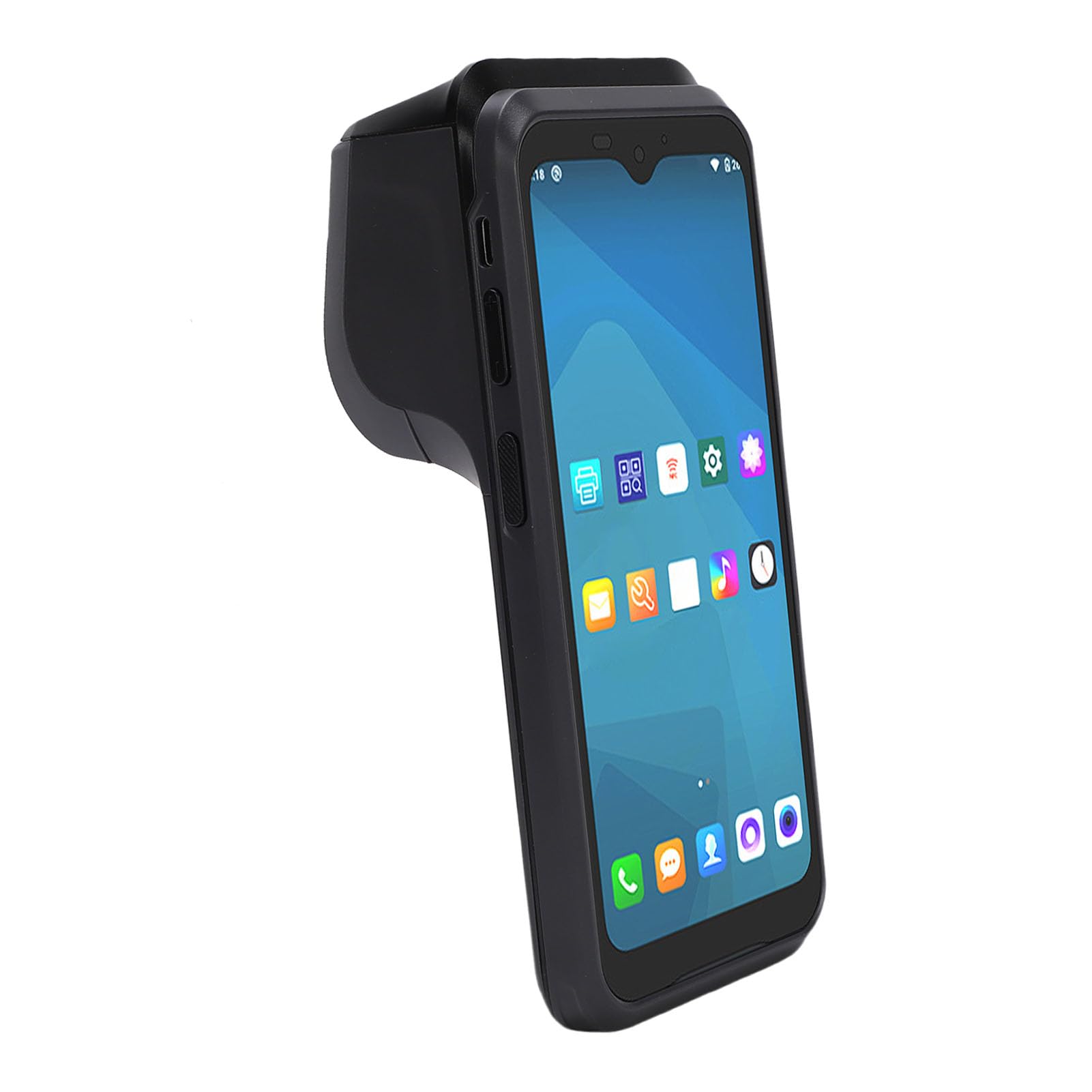 Jeffergarden Terminale POS Portatile, Touch Screen HD da 6,2 Pollici con Stampante Termica Ad Alta velocità e Scanner di Codici a Barre, per Ristoranti e Negozi Al Dettaglio