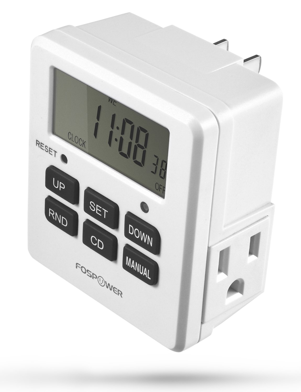 Fospower 7 Day Programmable Digital Timer for Electrical