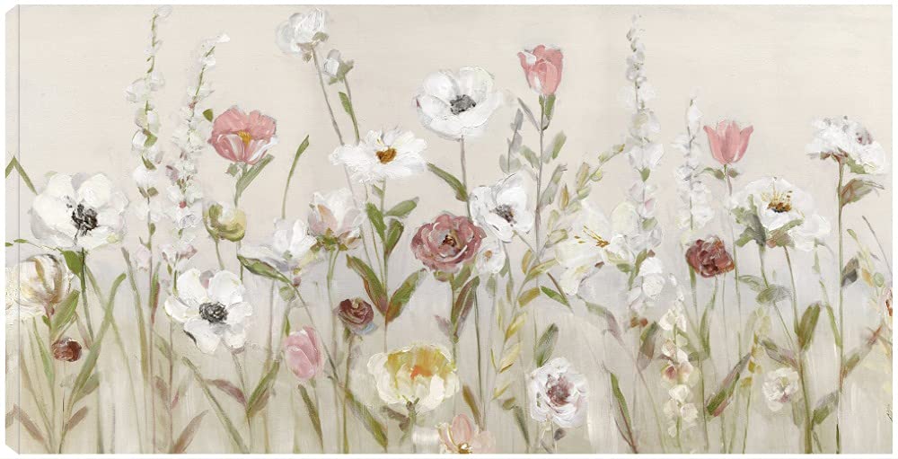 Fine Art Canvas Bloomin Around Canvas Wall Decor by Artist Sally Swatland for Living Room Bedroom Bathroom Kitchen