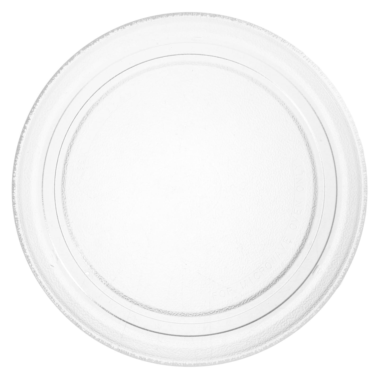 Plato de Vidrio para Microondas 27.2 Cm Fondo Plano y Soporte Giratorio, Resistente Calentamiento Uniforme para Preparación de Alimentos en Cocina