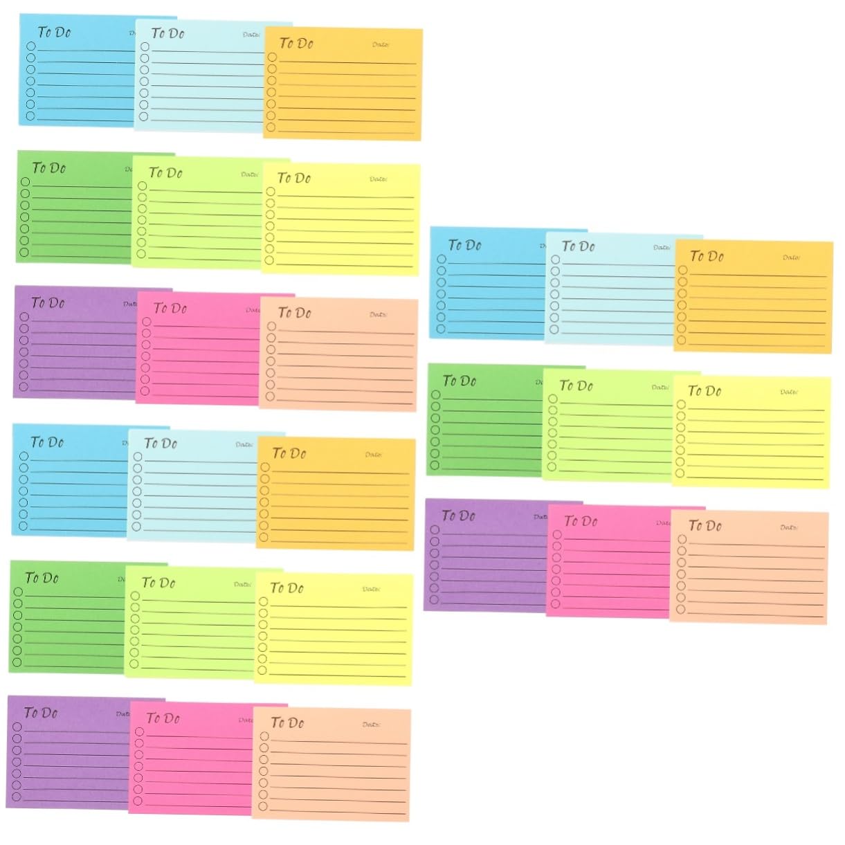 VILLCASE 27 Stk Fluoreszierende Haftnotizen Notizblöcke sticky notes book notepad stule Aufkleber für Postblöcke Zubehör beachten Aufkleber für Haushaltsnotizen Büro-Memo- Papier