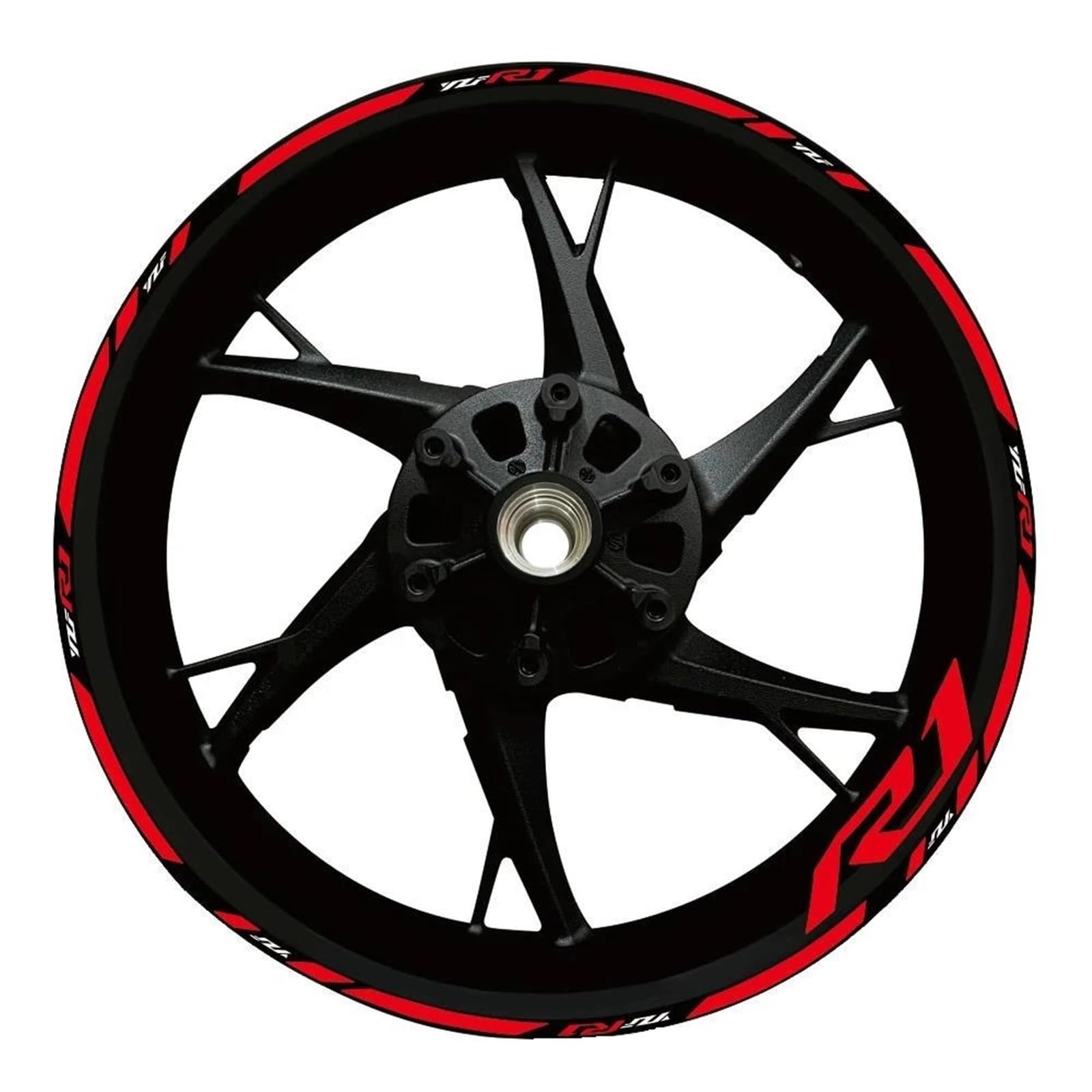 Wheel Stickers Motorcycle Reflective Wheel Decal for YZF R1 YZFR1 YZF-R1 Hub Stickers Rim Protector Kit Rim Reflective Decal