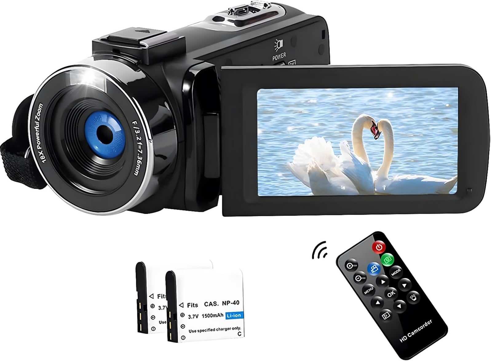 SPRANDOM Camcorder Video Camera 2.7K 42MP with LED Fill