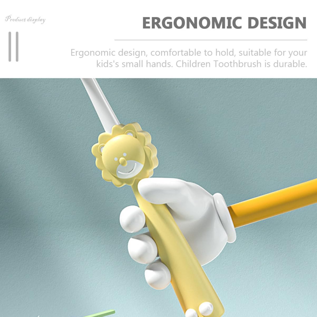 MAGICLULU 4 Sets Ergonomisches Design Kinderzahnbürsten Weiche Borsten Kinderzahnbürsten Für Baby 3 Stück * 4