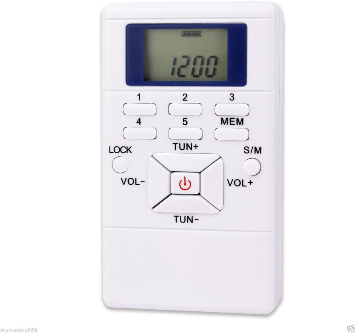 ANLEON Portable DSP Stereo FM Radio Receiver 60-108MHz & Earpiece (10pcs White)