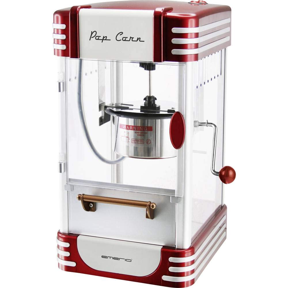 Emerio Máquina de Palomitas de maíz POM-120650, Recipiente Antiadherente también Apto para Palomitas de maíz Dulces o saladas, 360 vatios, Grande