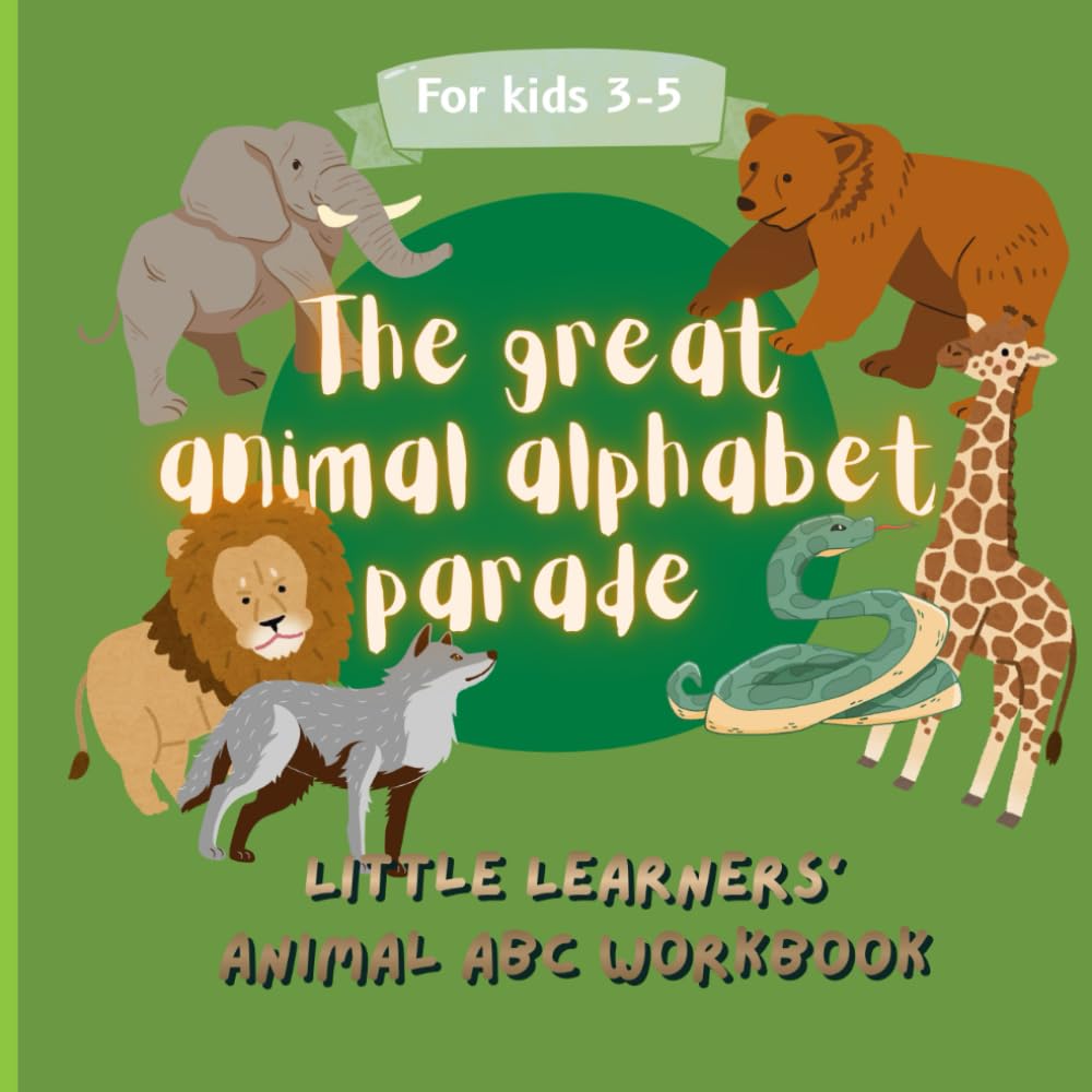 Animal Alphabet Tracing Book for Kids