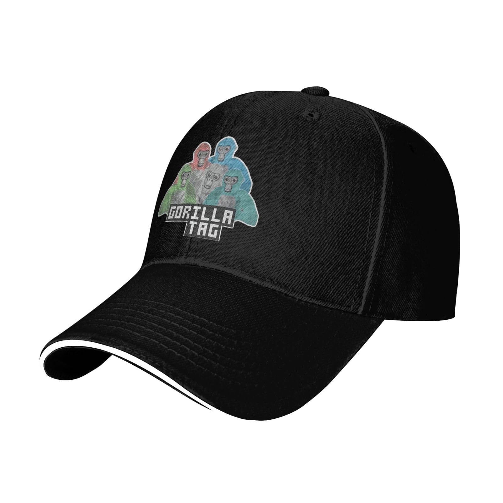 Melbrakin Unisex Black Gorilla Tag Baseball Cap For Men And Women Adjustable Sports Hat Truck Hat