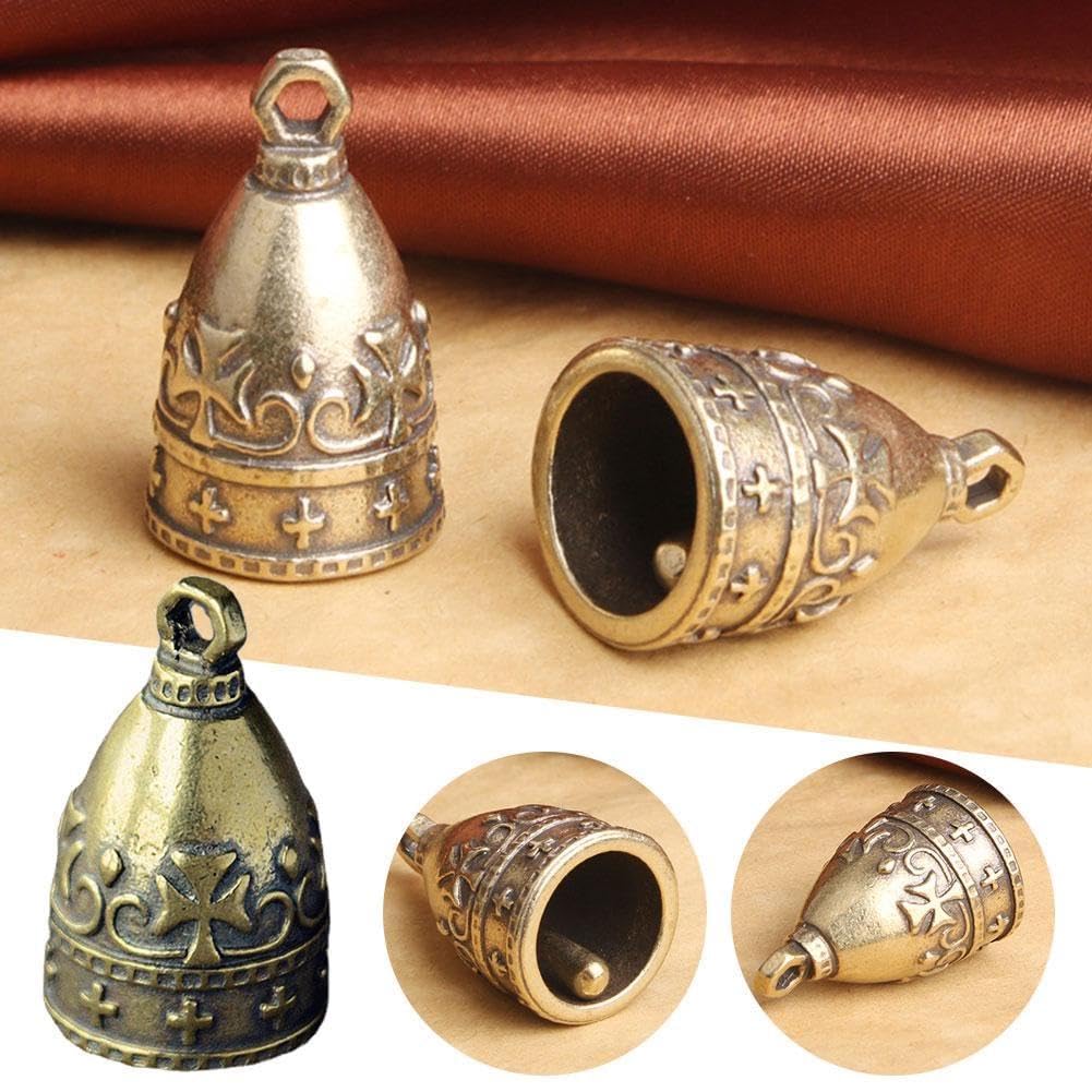 Set Di 3 Campane Di Natale In Ottone A Forma Di Mucca, Stile Shabby Rustico In Metallo Da Appendere~p147318145