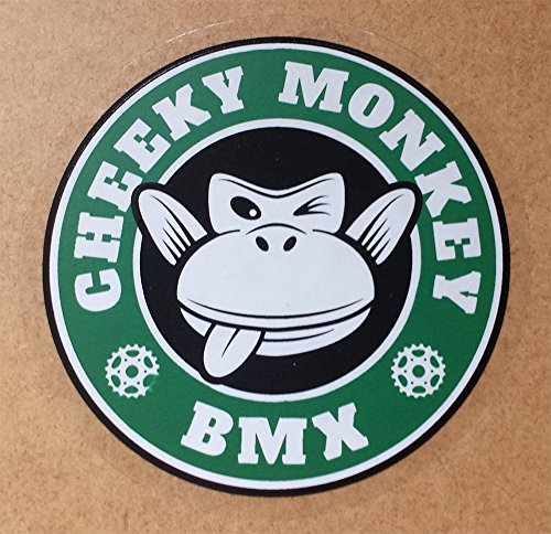 Cheeky Monkey BMX Lot de 6 autocollants pour vidéos, fond transparent, pour BMXing Bikes. - Image 8