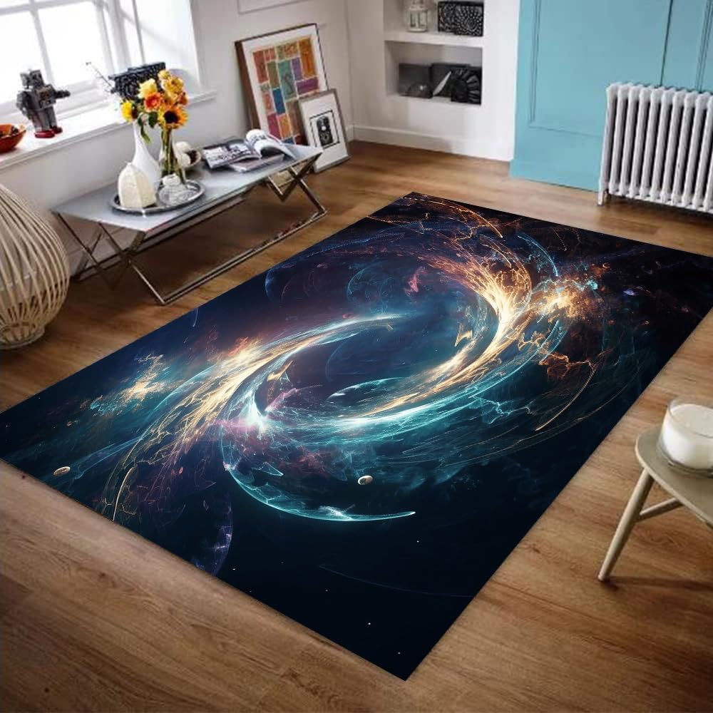 Office Chair Mat For Hardwood Floor 48"X 60" Office Rugs For Gaming Rolling Chairs Computer Desk Chair Non-Slip Flowers Protector Mats For Hard Floor