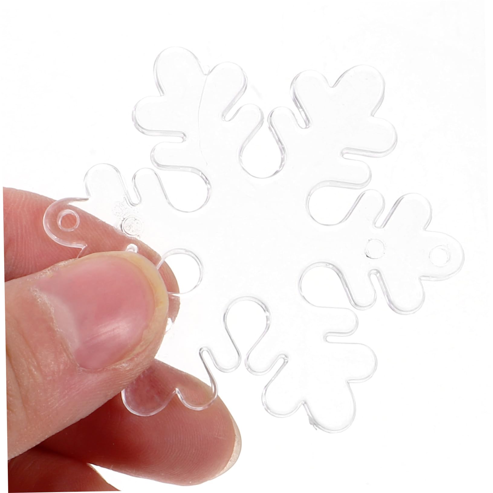 TOPBATHY 300 Uds De Nieve Transparente Decoración del Árbol De Navidad Decoraciones Colgantes De Invierno Adorno De Árbol De Navidad Colgante De De Nieve De Navidad Adornos De