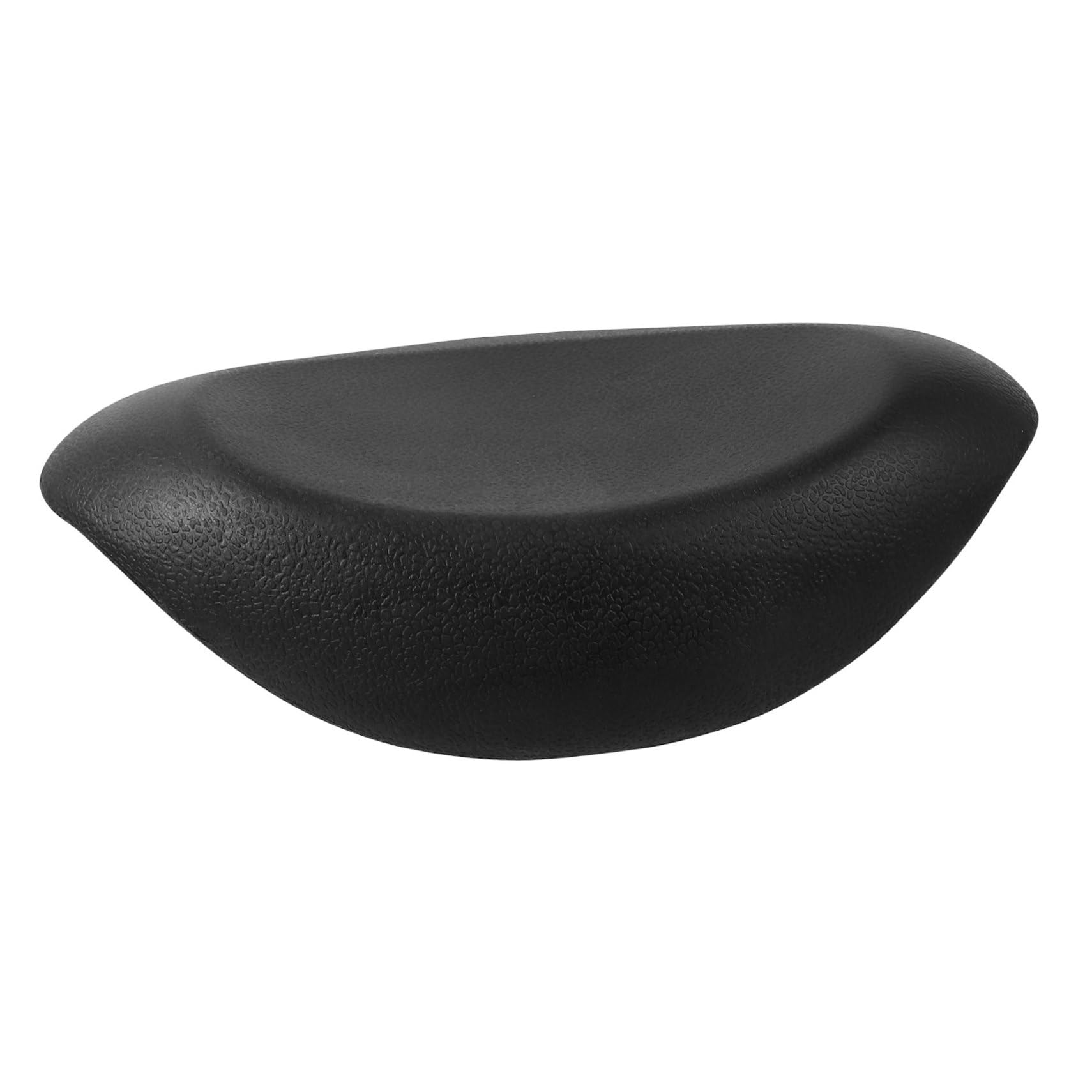 Cuscino Vasca da Bagno in Pu Nero Ventose Antiscivolo Supporto Testa Ergonomico per Vasca e Spa senza Odore e Riciclabile per Relax