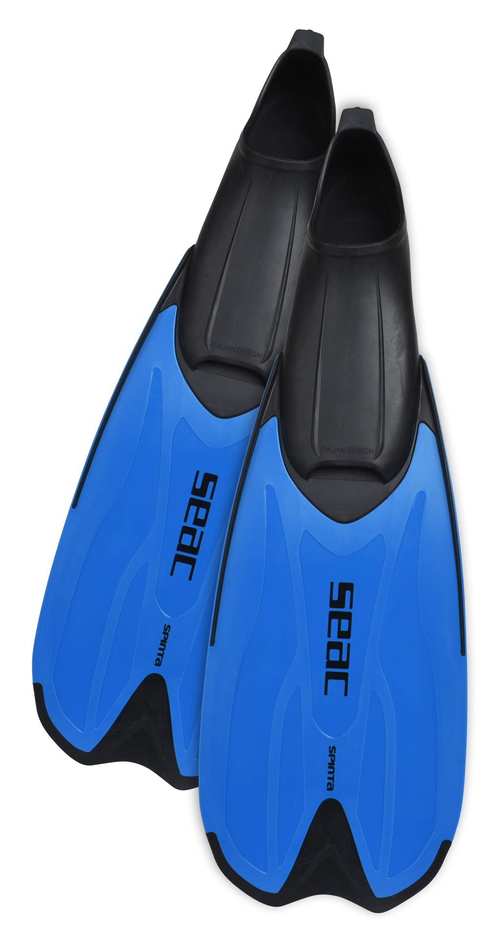 SEAC Unisex-Adult Spinta Set mit Schuh-Flossen, Unterwassertauchmaske und Spritzschutz-Schnorchel für Erwachsene und Kinder