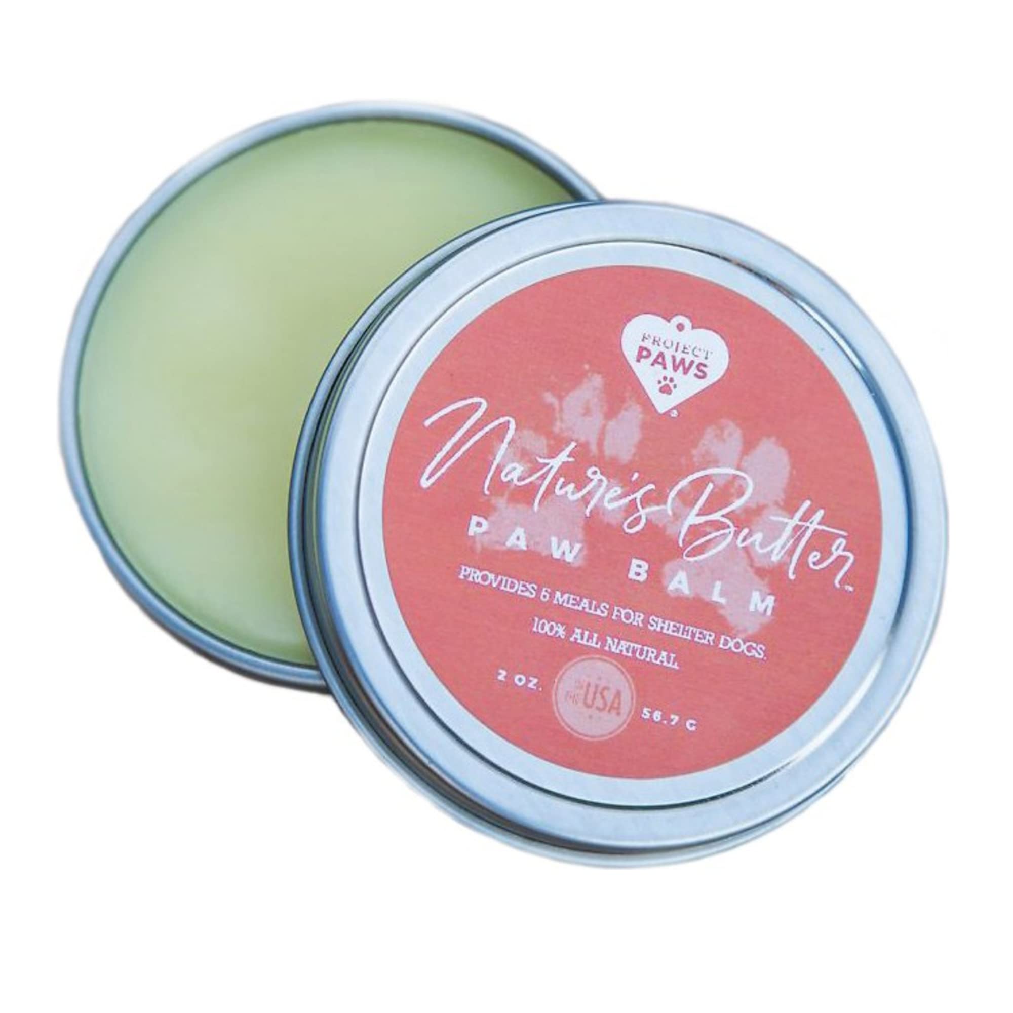 Project Paws Butter Dog Paw Balm - Paw Protection for Dogs - Paw Balm for Dry or Cracked Paws & Winter Protection - Dog Paw Care for Dry, Cracked Paws - 2 oz.