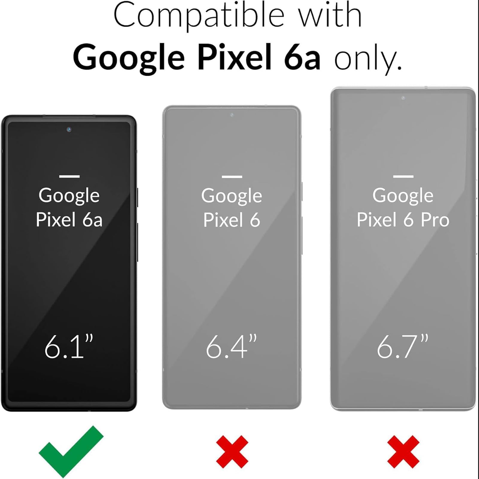 Carcasa de batería para Google Pixel 7a, caja de cargador recargable para batería 10000mAh mejorada con carga inalámbrica compatible para la cubierta de carga externa