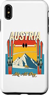 iPhone XS Max Austria Ski All Day - Retro Vintage Style Austrian Skiing Case