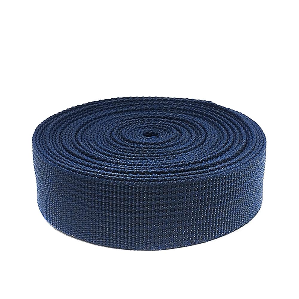 Nastro per zaino 3 metri x 50 mm + 12 fibbie in plastica, nastro in nylon con spille, cinghia per zaino, cinghia per bagagli, tracolla per valigie, 50 mm, blu 330