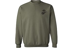 Marines Emblem Chest United States Marine Corps Outlined Sweatshirt
