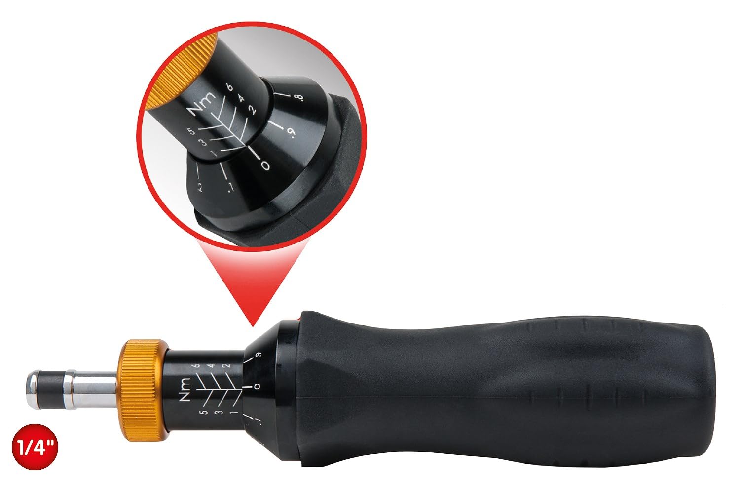 KS Tools 516.3255 1/4" Giraviti dinamometrico,10-60cNm