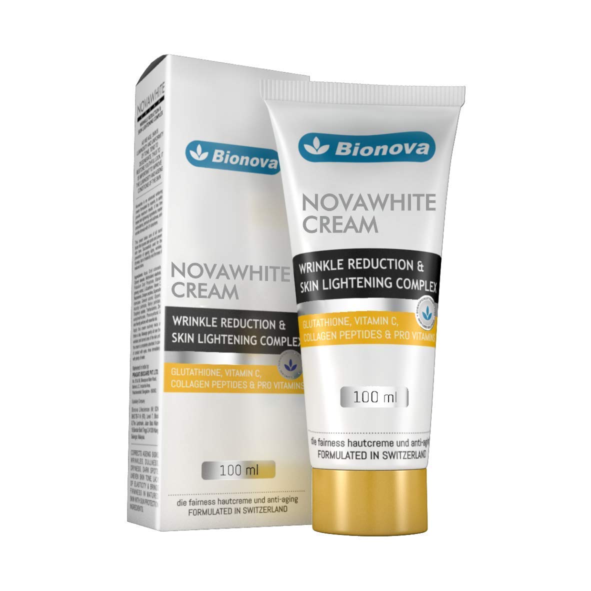 Bionova NovaWhite Glutathione & Vitamin C Face Cream for Glowing Skin