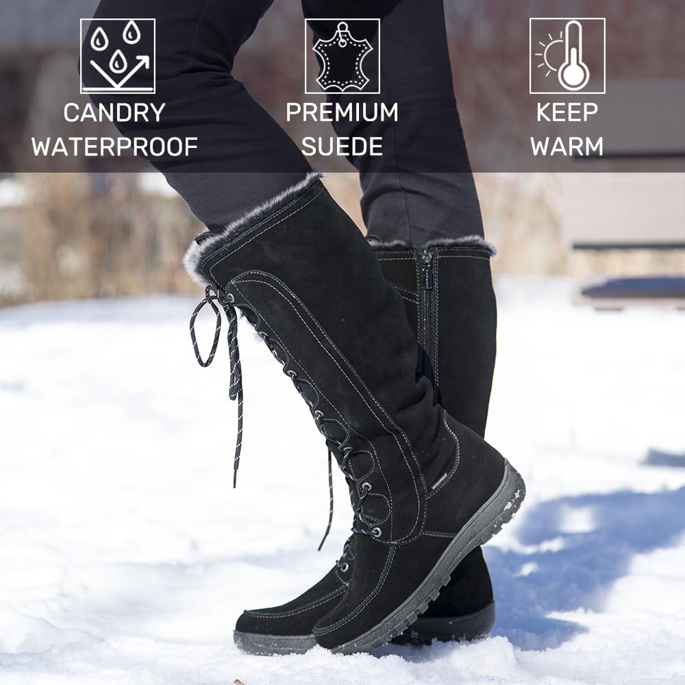 Comfy Moda Women's Tall Winter Snow Boots Comfy Moda Tall