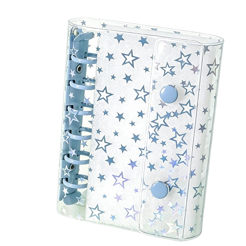 Raccoglitore ad anelli, formato A7, in plastica PVC, impermeabile, per scuola e ufficio