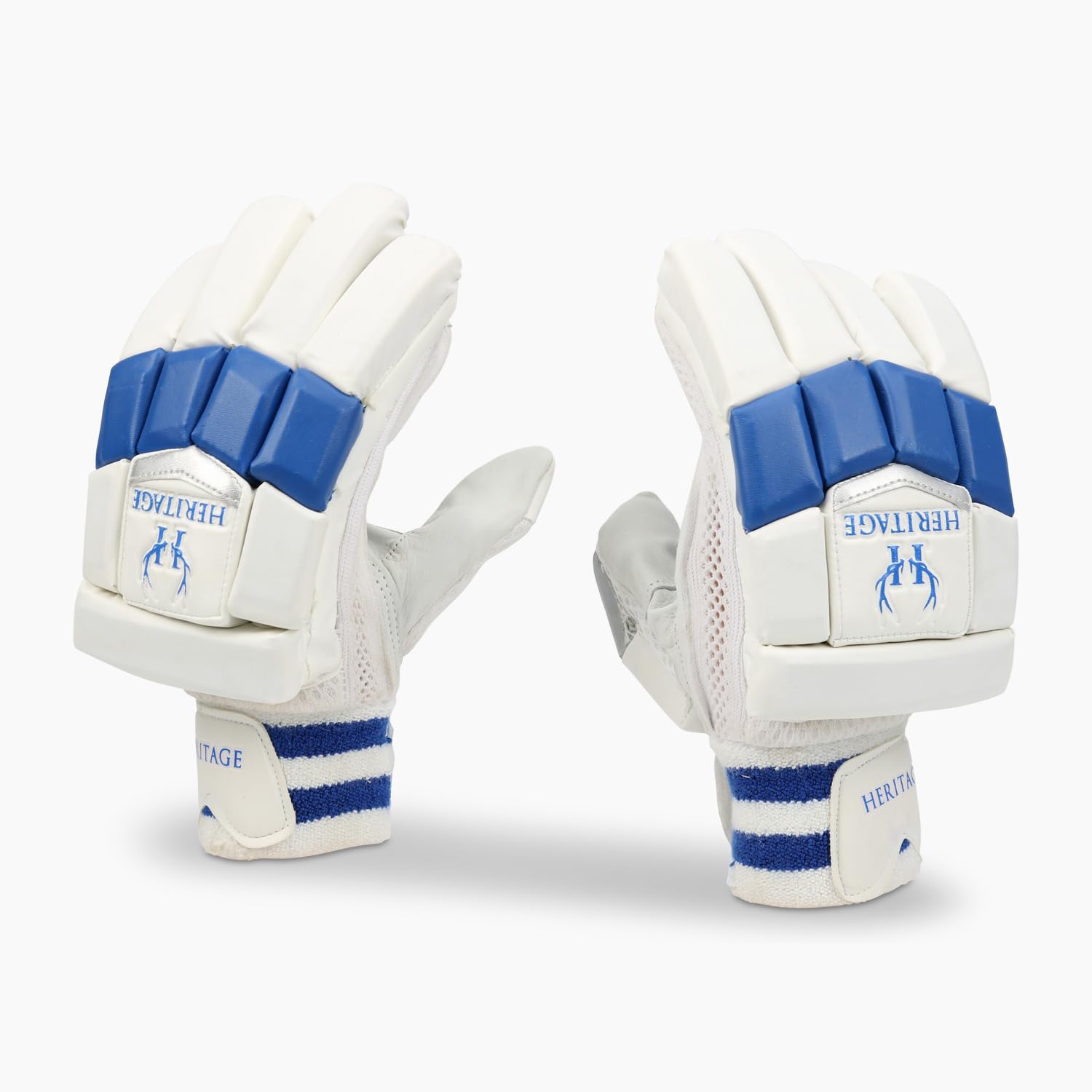 Heritage ApexGuard Pro Cricket Batting Gloves Adult Women Men glove protection Cut Finger (Youth), White - Image 4