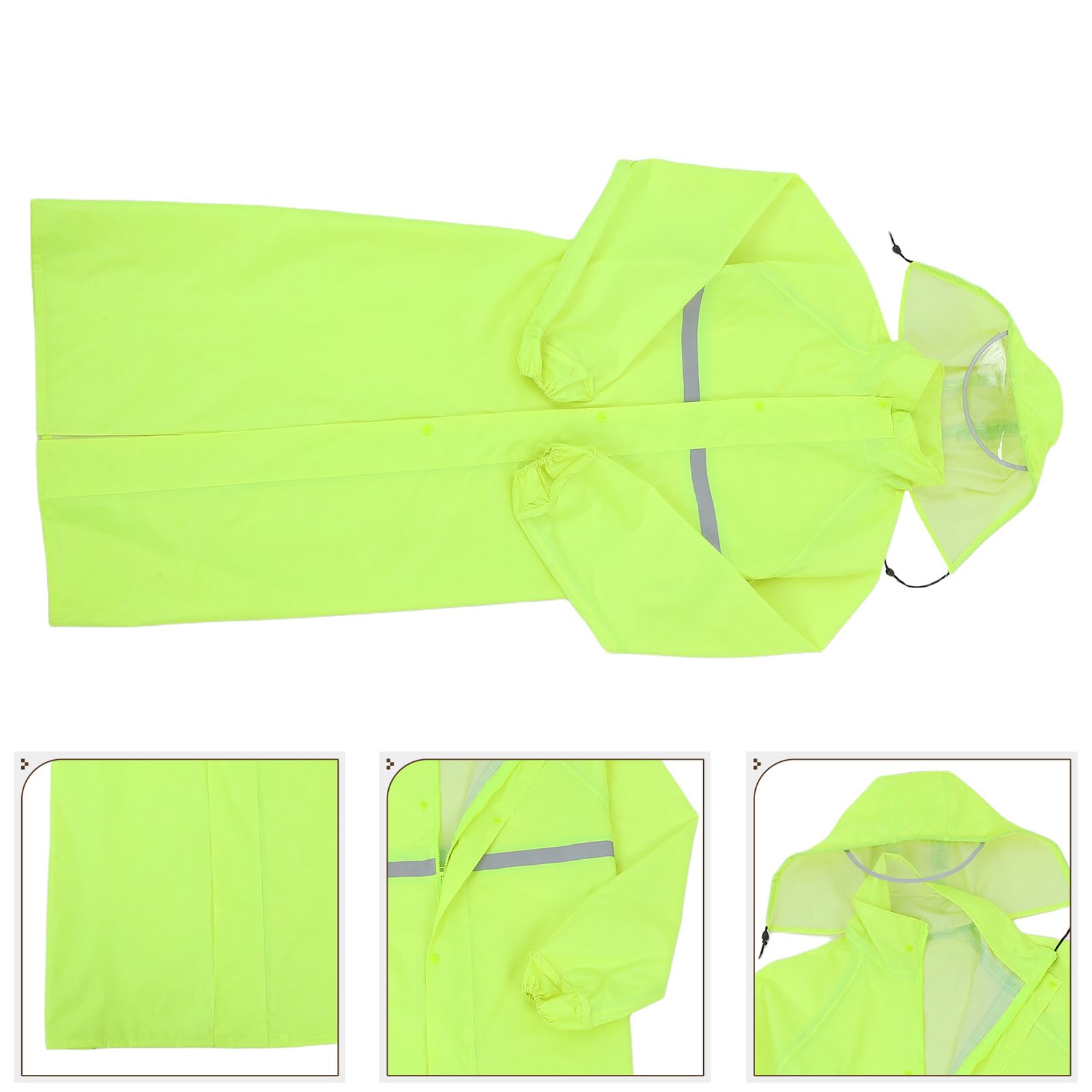 Poncho Antipioggia lungo Unisex con Cappuccio e Riutilizzabile Tuta Antipioggia Outdoor per Campeggio e Trekking con Isolamento Rinforzato
